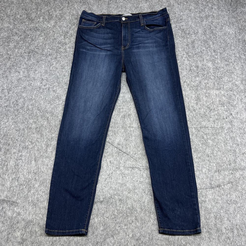 Judy Blue Jeans Womens 3XL Blue Dark Wash Stretch Mid Rise Skinny Plus Size USA - Picture 1 of 15